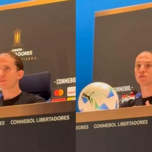 Filipe Luís manda recado a juiz de jogo do Flamengo x Racing