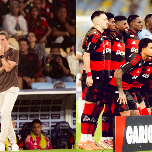 Filipe Luís sai em defesa de 2 jogadores do Flamengo após derrota para o Fluminense