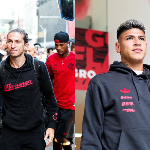 Filipe Luís toma atitude com Carrascal antes de jogo do Flamengo x São Paulo