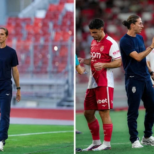 Filipe Luís vence 1º jogo internacional no comando do Monaco