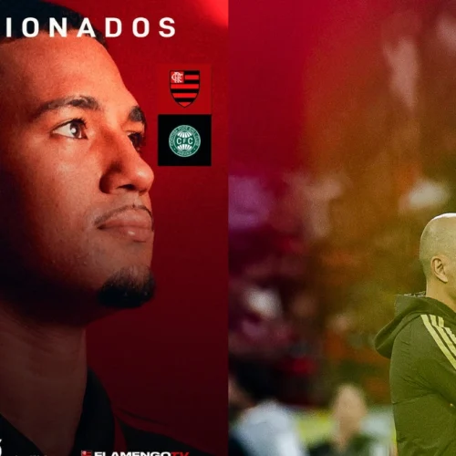 Flamengo divulga lista de relacionados com presença do sub-20 para enfrentar o Coritiba