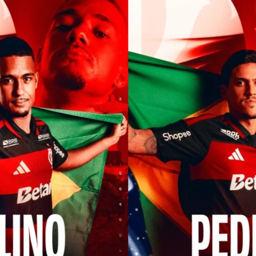 Flamengo exalta Samuel Lino e Pedro após retorno da dupla à Seleção Brasileira