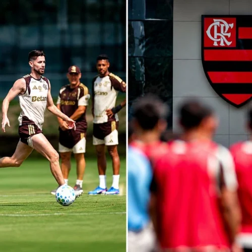 Flamengo tem penúltimo treino antes de jogo contra o Vitória