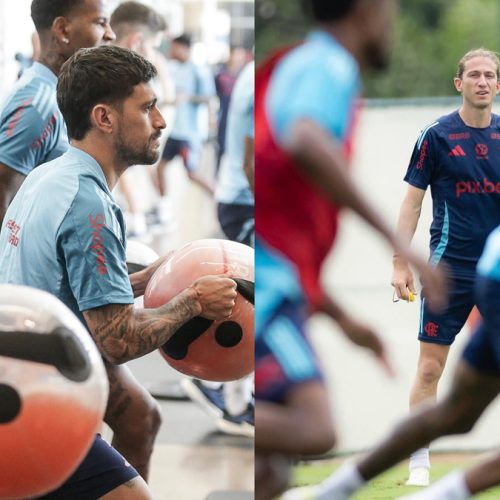 Flamengo treina com foco em confronto direto com o Cruzeiro