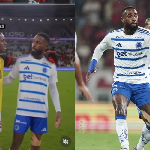 Gerson se recusa a pegar camisa do Flamengo após jogo no Maracanã