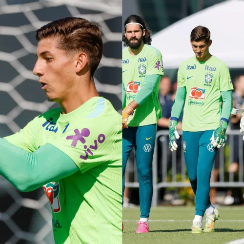 Goleiro do Flamengo faz milagre em treino da Seleção Brasileira antes da Copa do Mundo