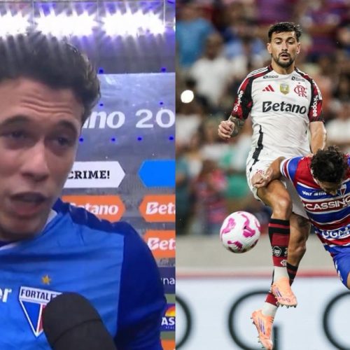Goleiro do Fortaleza se empolga e manda recado após vitória sobre o Flamengo