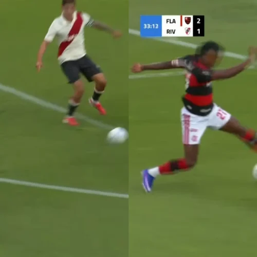 Gols do Flamengo | Samuel Lino e Bruno Henrique fazem 'virada relâmpago' sobre o River Plate