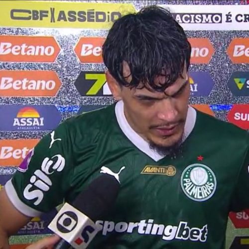 Gómez chora e detona árbitro de jogo do Flamengo x Palmeiras