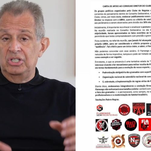 Grupos do Flamengo divulgam nota de apoio a Bap em meio à ‘briga’ com a Libra