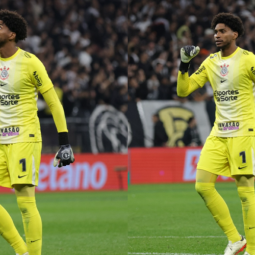 Hugo Souza reclama da arbitragem de Flamengo x Corinthians