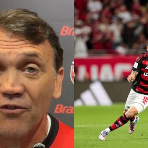 Ídolo do Flamengo dá dica primordial a Carrascal após expulsão em jogo contra o Palmeiras, pelo Brasileirão