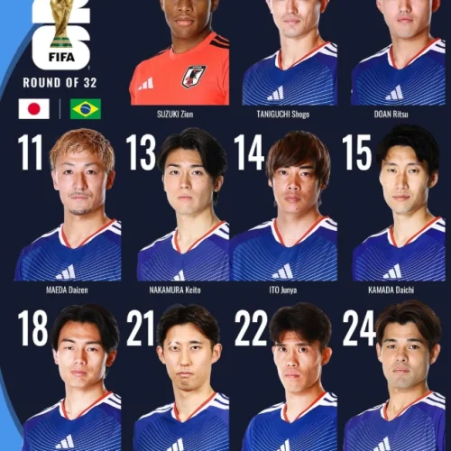 Japão define escalação para jogo contra o Brasil