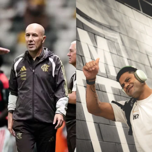 Jardim esnoba Hulk e exalta ex-Flamengo após goleada sobre o Atlético-MG, pelo Brasileirão