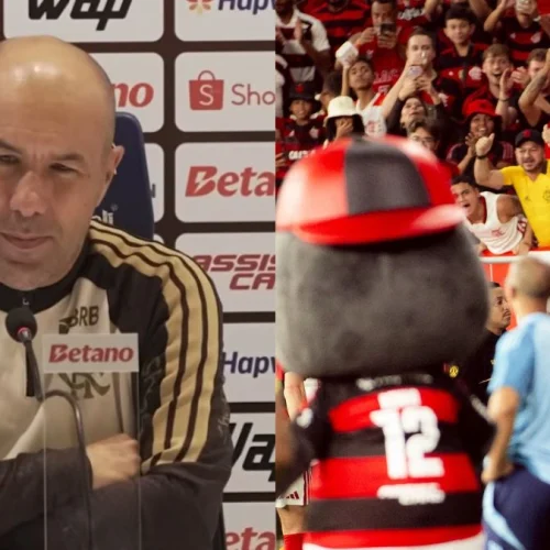 Jardim 'perde a linha' com jogadores do Flamengo