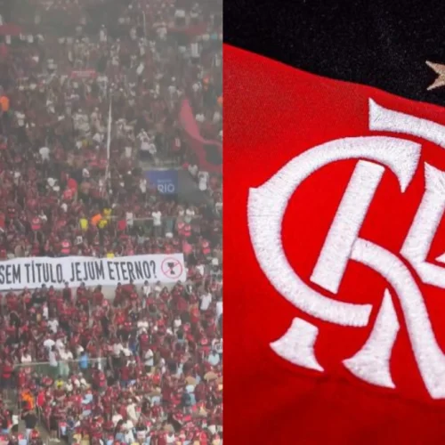 “Jejum eterno?”: torcedores do Flamengo provocam Vasco no Maracanã