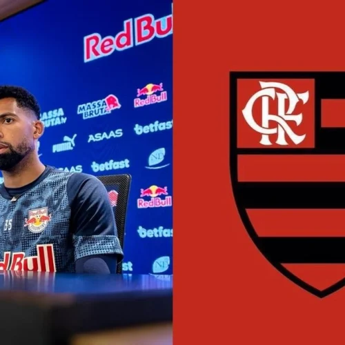 Jogador do Bragantino se irrita com pergunta sobre o Flamengo