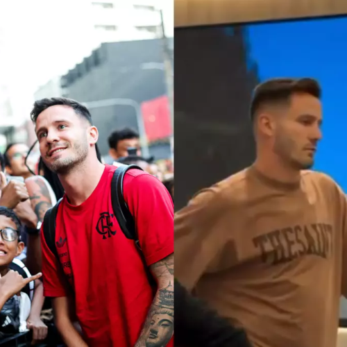 Jogador do Flamengo é flagrado em loja e assusta torcedores