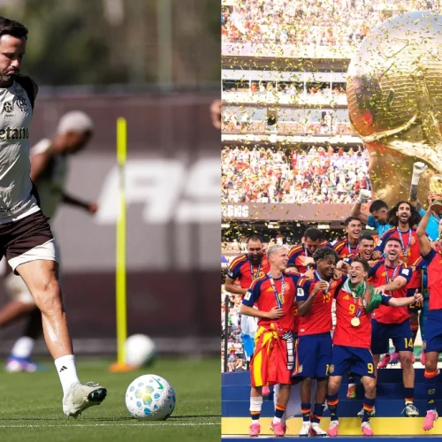 Jogador do Flamengo vibra com título da Espanha sobre a Argentina na Copa do Mundo