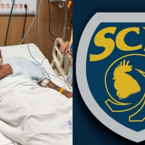 Jogador do Sampaio Corrêa que teve convulsão contra o Flamengo se pronuncia: “o pior já passou”