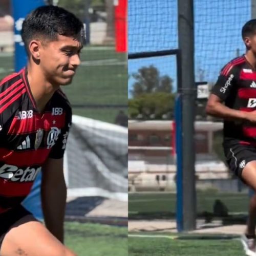 Jogador do Sport, Atencio posta foto com camisa do Flamengo