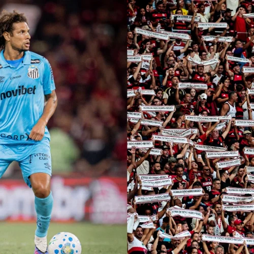 Jogador relembra de atitude da torcida do Flamengo após jogo contra o Santos