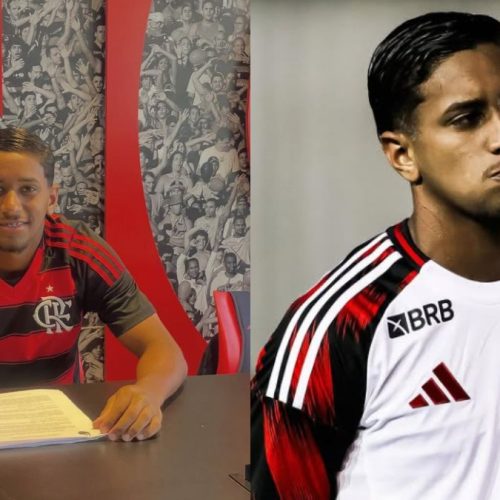 Joia do Flamengo assina 1º contrato profissional com multa de R$ 311 milhões