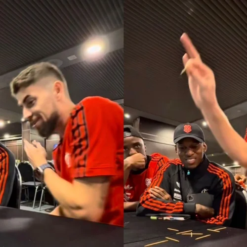 Jorginho ataca de mágico e engana jogador em concentração do Flamengo; veja vídeo
