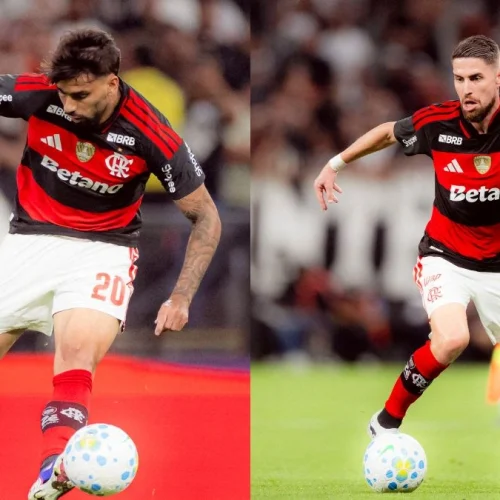 Jorginho 'perde a linha' com Paquetá em jogo do Flamengo x Corinthians