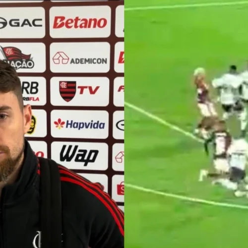 Jorginho questiona atitude de Daronco no lance do Arrascaeta em jogo do Flamengo x São Paulo