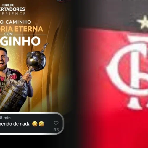 Jorginho reage com bom humor após gafe da Libertadores em post errado