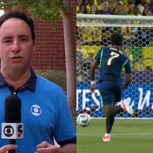 Jornalista da Globo se encanta com Vini Jr na Copa do Mundo
