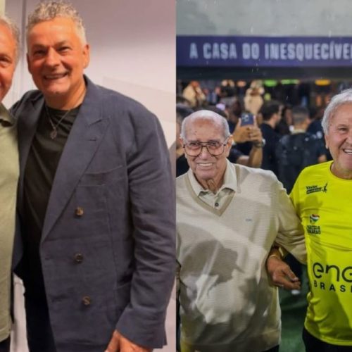 Lenda da Itália se emociona em encontro com Zico