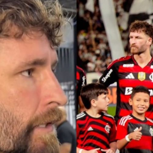 Léo Pereira debocha de torcida do Botafogo após vitória do Fla