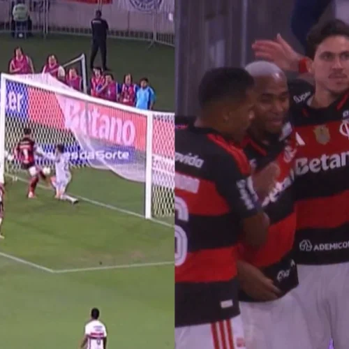 Léo Pereira marca 1º gol do Flamengo contra o São Paulo