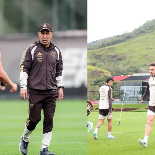Leonardo Jardim comanda 8° treino do Flamengo em meio a Super Data FIFA