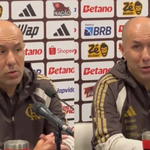 Leonardo Jardim lamenta pontos perdidos contra o Corinthians, mas elogia desempenho do Flamengo com um a menos