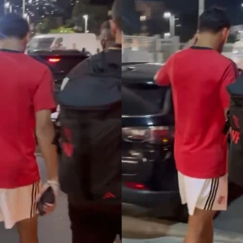 Lucas Paquetá chama atenção com proteção ‘diferente’ na perna após jogo do Flamengo