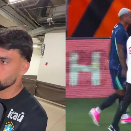 Lucas Paquetá expõe sentimento de Wesley após jogo do Brasil x Egito