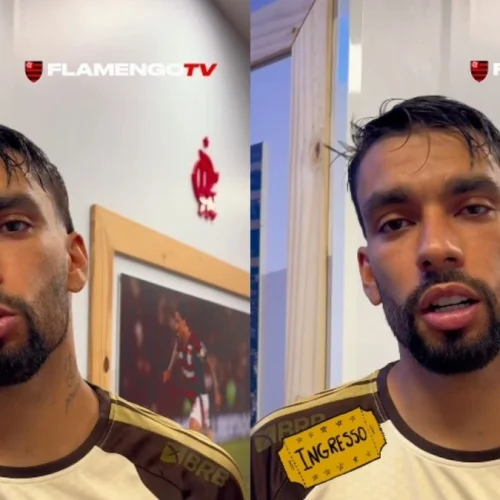 Lucas Paquetá faz pedido especial à torcida do Flamengo antes de jogo pela Libertadores