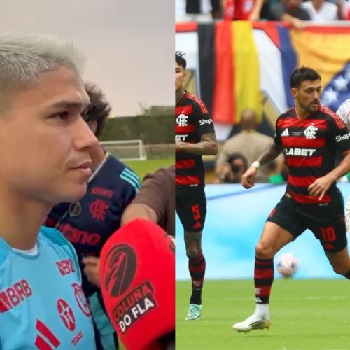 Luiz Araújo faz promessa à torcida do Flamengo para final do Mundial