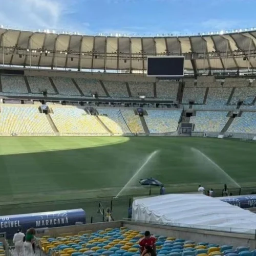 Maracanã explica como excesso chuva prejudica gramado da casa do Flamengo