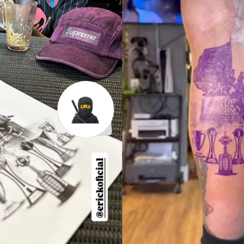 Marcado na pele! Pulgar faz tatuagem com 6 títulos do Flamengo em 2025