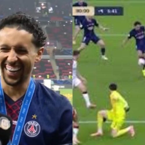 Marquinhos, do PSG, debocha de torcedor do Flamengo