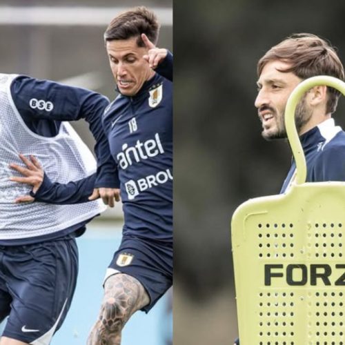 Matías Viña treina entre os titulares e deve iniciar jogo do Uruguai x Chile