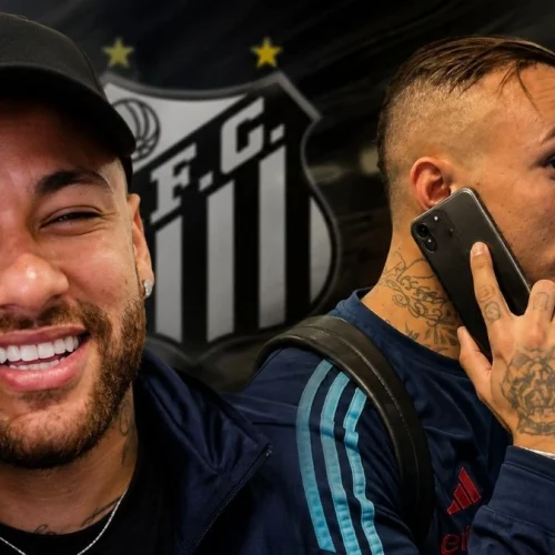 Neymar liga para Cebolinha e para trocar o Flamengo pelo Santos
