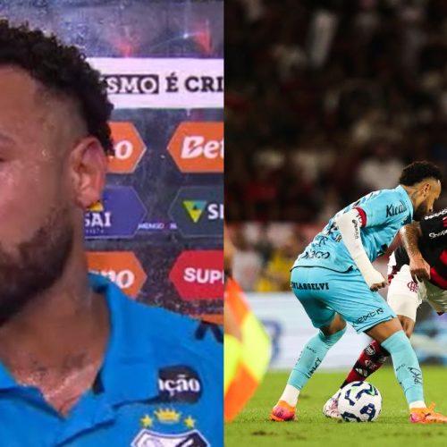 Neymar 'perde a linha' com árbitro de jogo do Flamengo x Santos