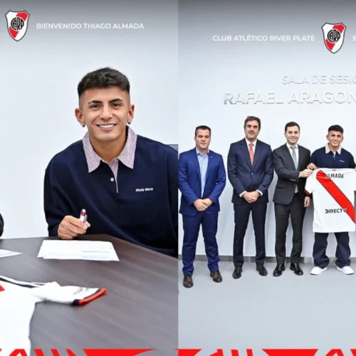 O anúncio oficial de Thiago Almada no River Plate após o recuo do Flamengo no mercado