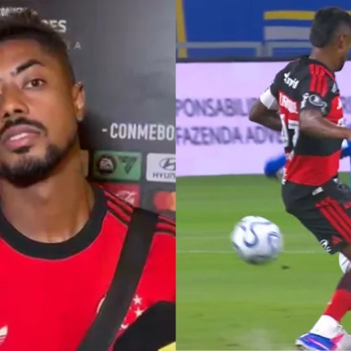 O desabafo de Bruno Henrique após falta criminosa em jogo do Flamengo