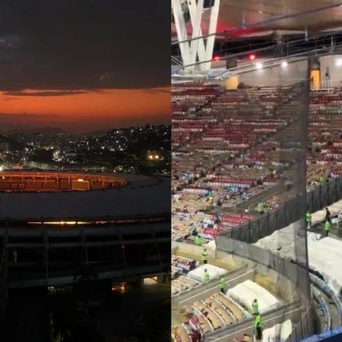 O esquema de segurança no Maracanã para jogo do Flamengo x Cruzeiro na Libertadores